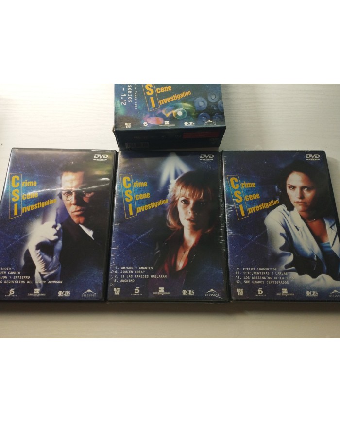 CSI Las Vegas Primera Temporada Episodios 1.1-1.12 - 3 x DVD Español Ingles Am