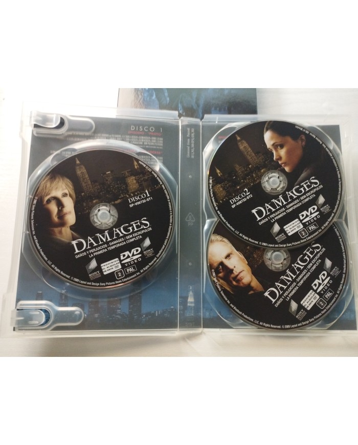 Damages Primera Temporada Completa Glenn Close - DVD Español Ingles Region 2 Am