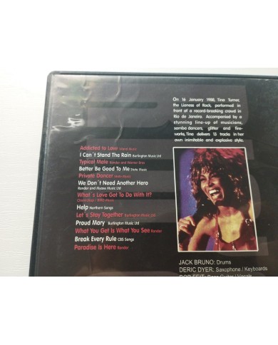 Tina Turner Rio 88 Live In Concert Rio de JAneiro 75 min - DVD Region All  All Regions DVD Tina Turner Rio 88 Live In Concert Rio de JAneiro 75 min - DVD Region All  All Regions DVD