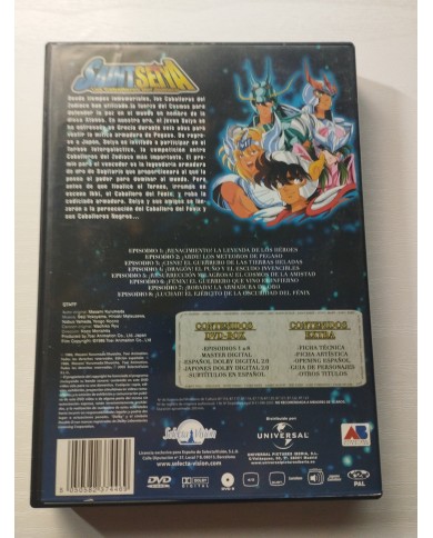 Saint Seiya Los Caballeros del Zodiaco Vol I Episodios 1-8 - - 2 x DVD - 3T