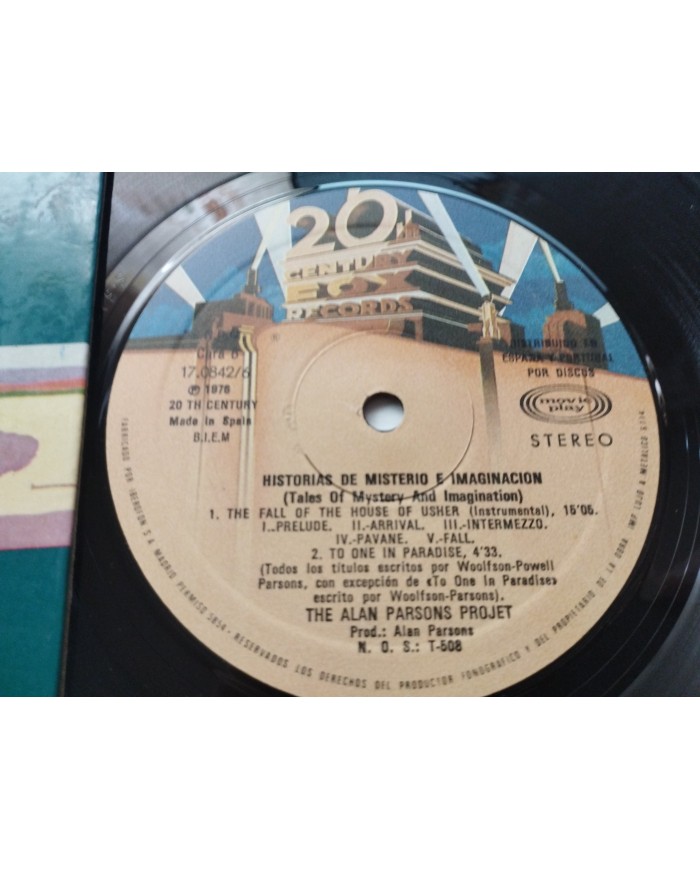 Alan Parsons Project Tales of Mistery And Imagination 170842 LP 12" Vinilo VG/VG