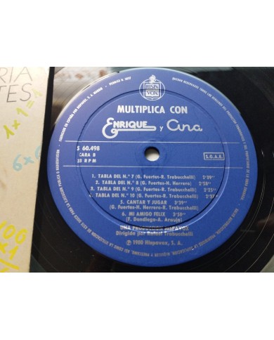 ENRIQUE Y ANA MULTIPLICA CON GLORIA FUERTES 1980 - LP Vinilo 12" G+/G+ ENRIQUE Y ANA MULTIPLICA CON GLORIA FUERTES 1980 - LP Vinilo 12" G+/G+
