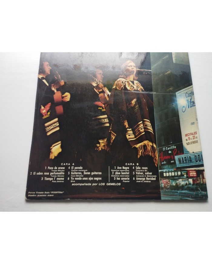 Maria Dolores Pradera Los Gemelos Zafiro 1974 ZL145 - LP Vinilo 12" VG/VG
