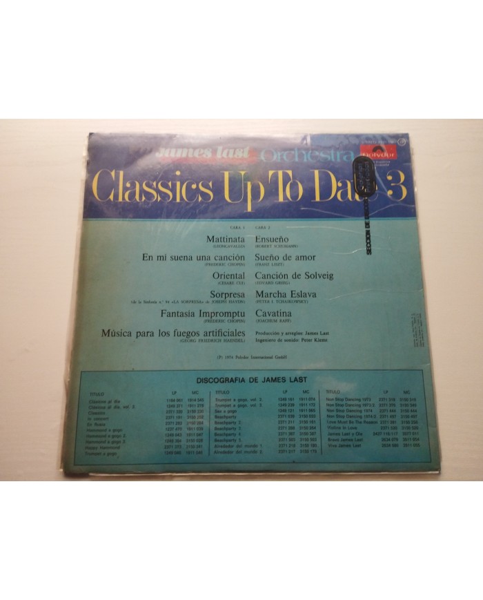 James Last Classics Up To Date 3 Polydor 1975 2371538 - LP 12" Vinilo VG/VG