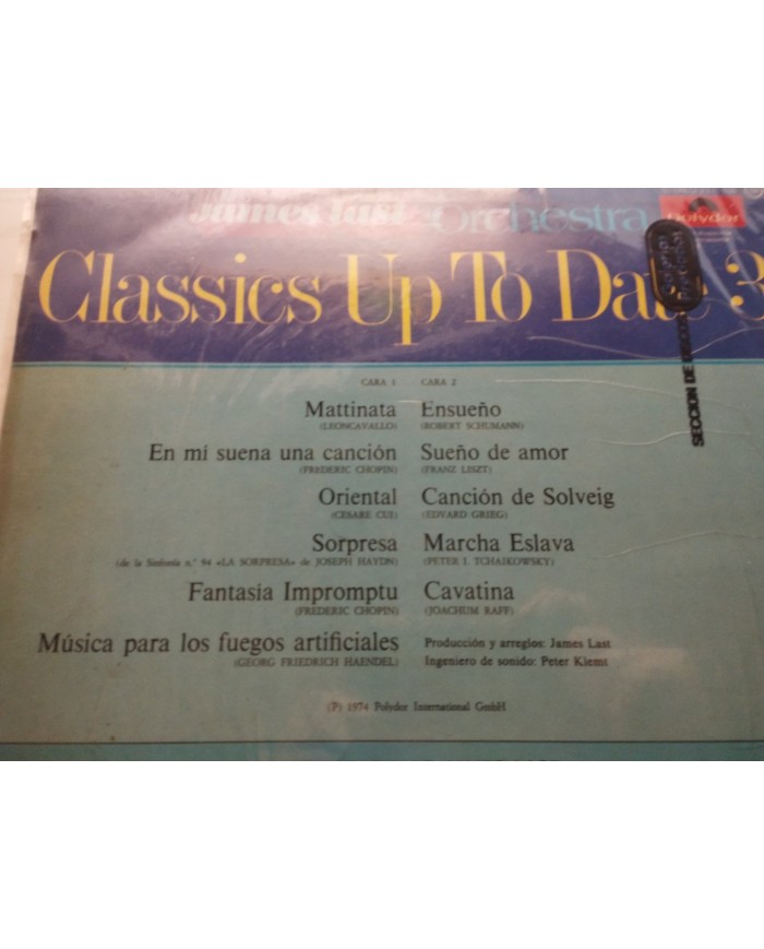 James Last Classics Up To Date 3 Polydor 1975 2371538 - LP 12" Vinilo VG/VG