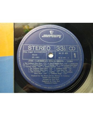 Lobo The Caribbean Disco Show Mercury 6223459 1981 - LP 12" Vinilo VG/VG Lobo The Caribbean Disco Show Mercury 6223459 1981 - LP 12" Vinilo VG/VG