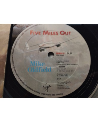 Mike Oldfield Five Miles Out Virgin I-204500 Spain Press LP Vinilo 12" VG/VG Mike Oldfield Five Miles Out Virgin I-204500 Spain Press LP Vinilo 12" VG/VG