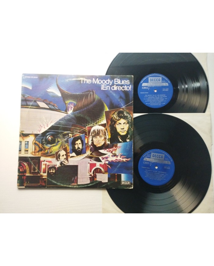 The Moody Blues ¡ En Directo ! DECCA CPS9531 1977 - 2 x LP Vinilo 12" VG/VG 2T