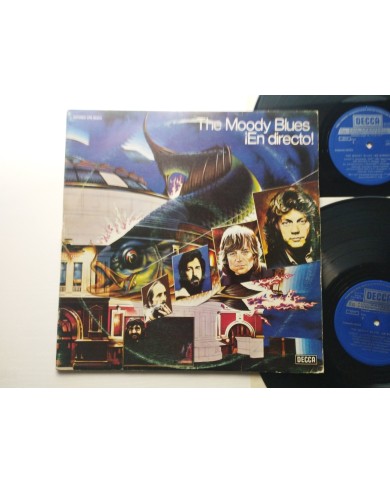The Moody Blues ¡ En Directo ! DECCA CPS9531 1977 - 2 x LP Vinilo 12" VG/VG 2T The Moody Blues ¡ En Directo ! DECCA CPS9531 1977 - 2 x LP Vinilo 12" VG/VG 2T