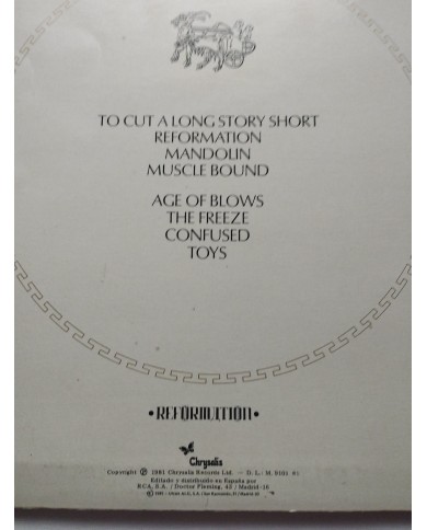 Spandau Ballet Journeys To Glory 1981 Chrysalis CHR1331 - LP Vinilo 12" VG/VG 2T Spandau Ballet Journeys To Glory 1981 Chrysalis CHR1331 - LP Vinilo 12" VG/VG 2T