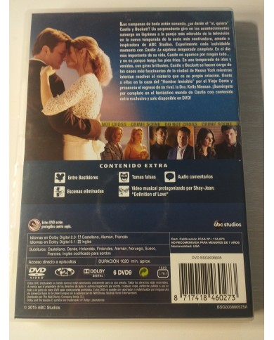 Castle Septima Temporada Completa - DVD Region 2 Espa?ol Ingles 3T