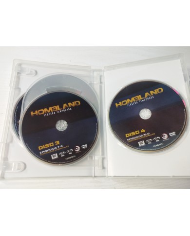 Homeland Tercera Temporada 3 Completa - 4 x DVD Español Ingles 3T