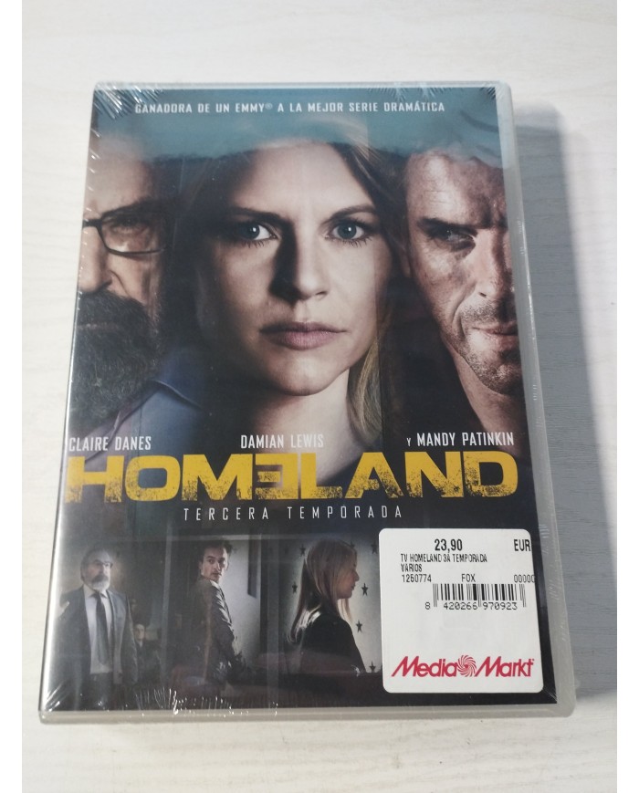 Homeland Tercera Temporada 3 Completa - 4 x DVD Español Ingles Nueva 3T