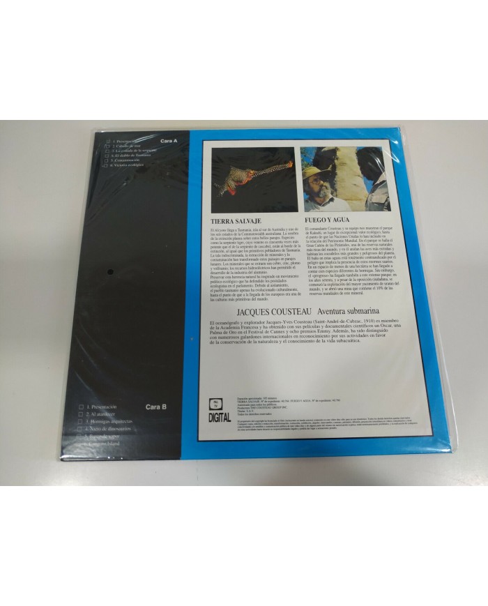 Jacques Cousteau Mas Alla de las Antipodas - LASERDISC LD 2T Jacques Cousteau Mas Alla de las Antipodas - LASERDISC LD 2T