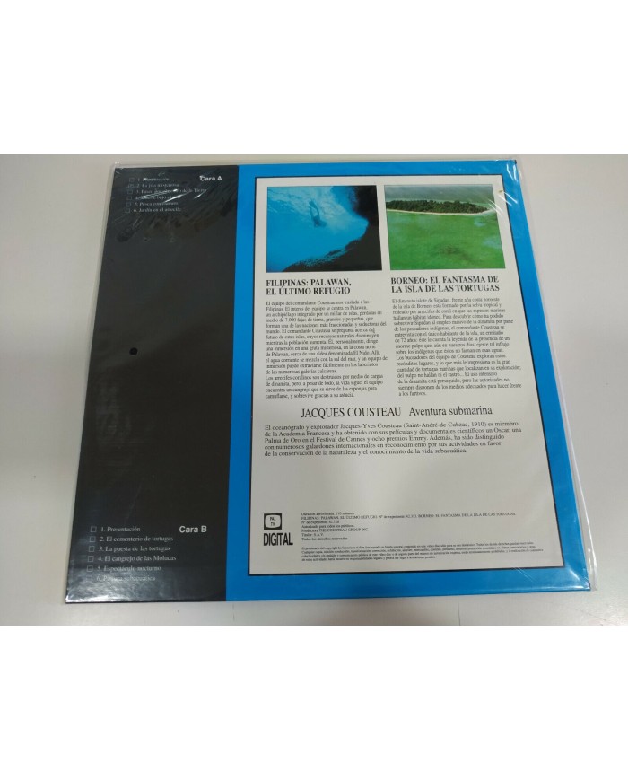 Jacques Cousteau Palawan Ultimo Refugio Isla Tortugas - LASERDISC LD 2T Jacques Cousteau Palawan Ultimo Refugio Isla Tortugas - LASERDISC LD 2T