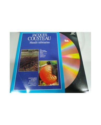 Jacques Cousteau Tragedia Salmon Rojo Pajaros Marinos Isabela LASERDISC LD - 2T Jacques Cousteau Tragedia Salmon Rojo Pajaros Marinos Isabela LASERDISC LD - 2T