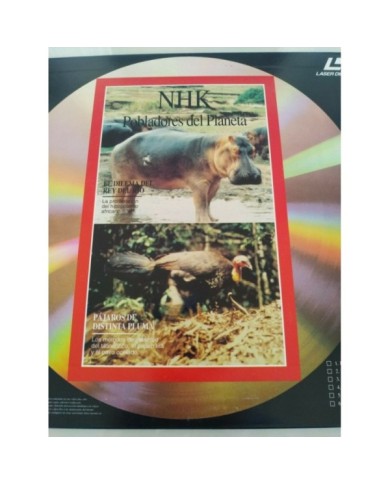 NHK Pobladores del Planeta Buho Finlandes Grulla Rinoceronte - LASERDISC LD - 2T NHK Pobladores del Planeta Buho Finlandes Grulla Rinoceronte - LASERDISC LD - 2T