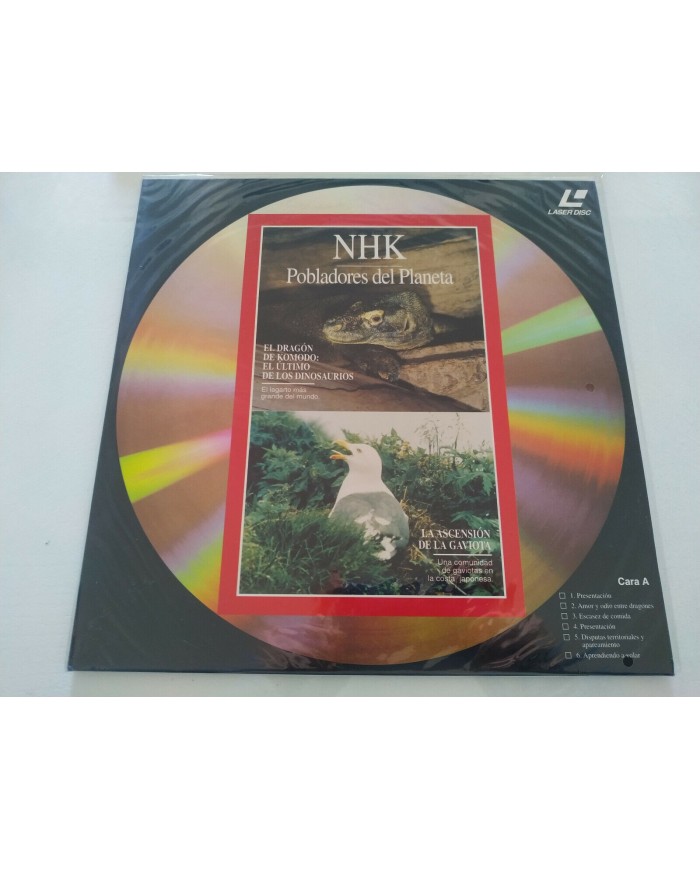 NHK Pobladores del Planeta Dragon Komodo Gaviota Lemures Mono LASERDISC Nuevo 2T NHK Pobladores del Planeta Dragon Komodo Gaviota Lemures Mono LASERDISC Nuevo 2T