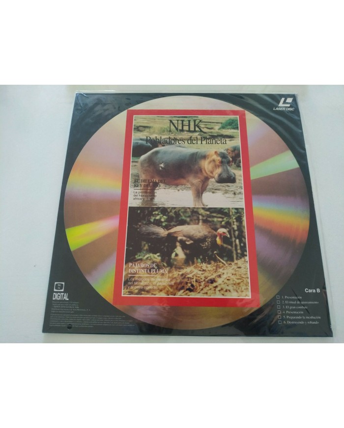 NHK Pobladores del Planeta Buho Pajaros Grulla Rinoceronte - LASERDISC LD - 2T NHK Pobladores del Planeta Buho Pajaros Grulla Rinoceronte - LASERDISC LD - 2T