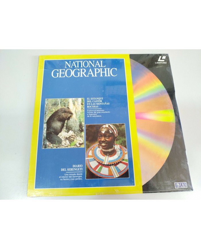 National Geographic Diario del Serengeti Estanque Castor LASERDISC LD Nuevo 2T