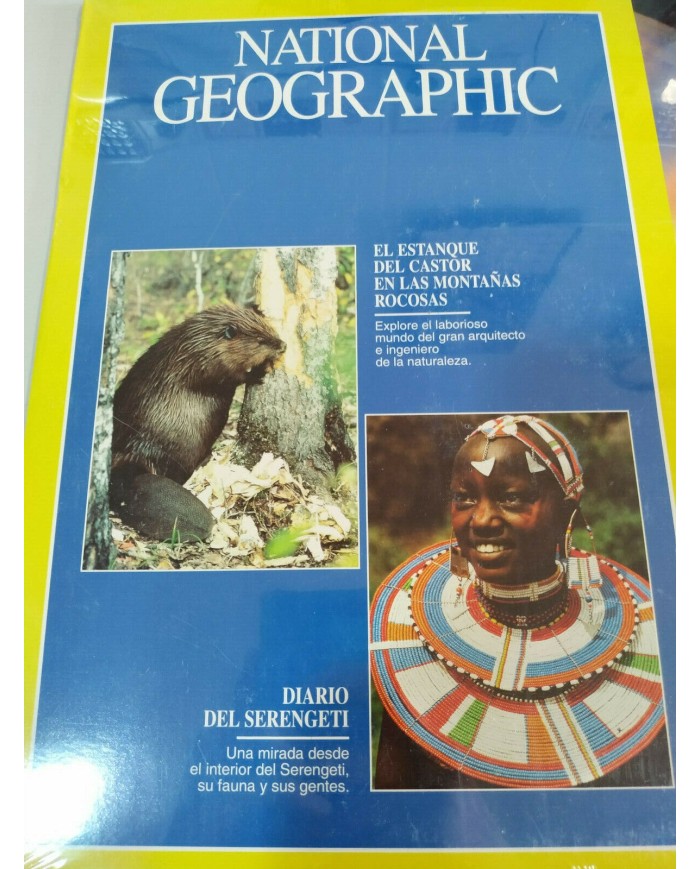 National Geographic Diario del Serengeti Estanque Castor LASERDISC LD Nuevo 2T