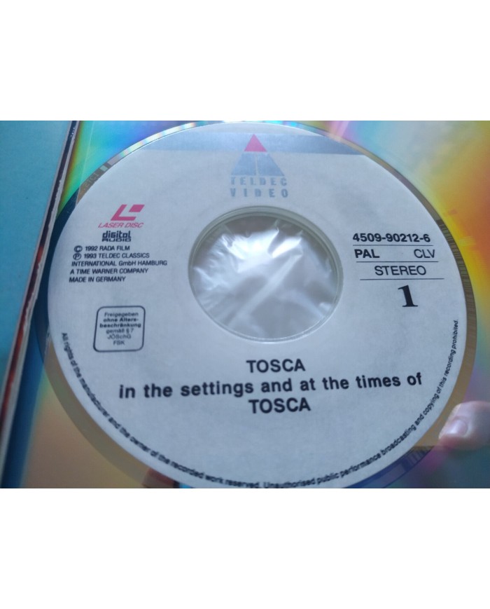 Tosca Puccini Placido Domingo Malfitano Zubin Mehta 1993 - LASERDISC LD - 2T