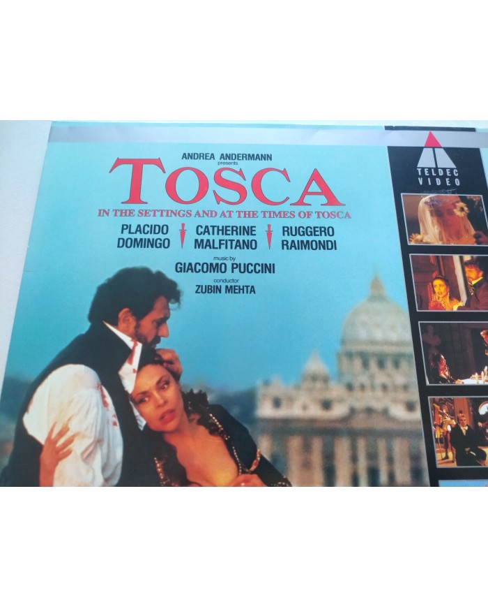 Tosca Puccini Placido Domingo Malfitano Zubin Mehta 1993 - LASERDISC LD - 2T