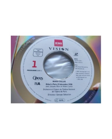 Maria Callas Debuts a Paris 1958 Puccini Tosca Verdi 1991 - LASERDISC LD - 2T Maria Callas Debuts a Paris 1958 Puccini Tosca Verdi 1991 - LASERDISC LD - 2T