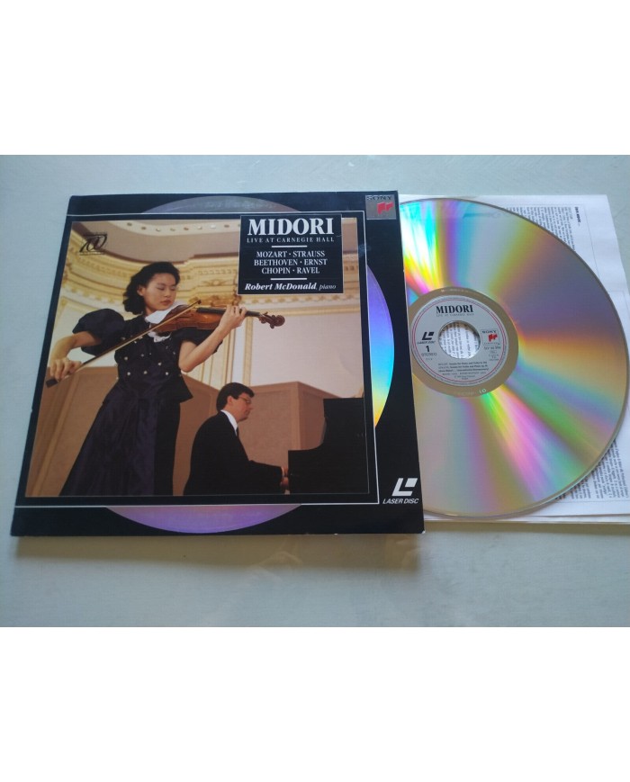 Midori Live At Carnagie Hall Mozart Strauss Beethoven 1991 - LASERDISC LD - 2T