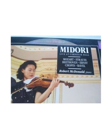 Midori Live At Carnagie Hall Mozart Strauss Beethoven 1991 - LASERDISC LD - 2T Midori Live At Carnagie Hall Mozart Strauss Beethoven 1991 - LASERDISC LD - 2T