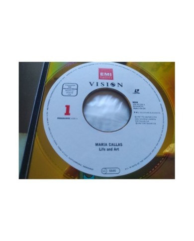 Maria Callas Life And Art EMI 1991 pmi - LASERDISC LD - 2T Maria Callas Life And Art EMI 1991 pmi - LASERDISC LD - 2T