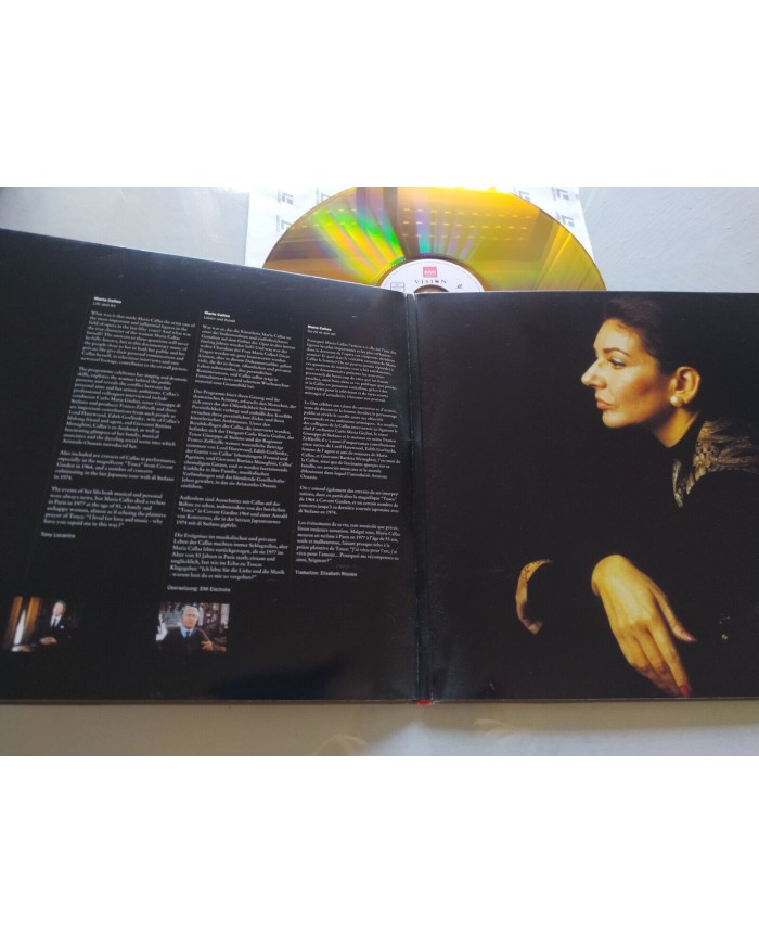 Maria Callas Life And Art EMI 1991 pmi - LASERDISC LD - 2T