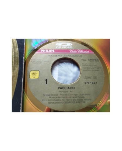 Leoncavallo Pagliacci Domingo Stratas Pons Pretre Zeffirelli - LASERDISC LD - 2T Leoncavallo Pagliacci Domingo Stratas Pons Pretre Zeffirelli - LASERDISC LD - 2T