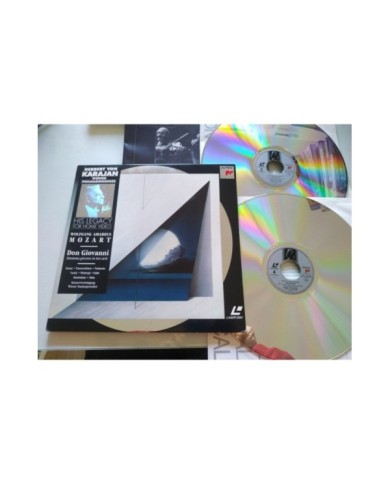 Mozart Don Giovanni Karajan Sony 1991 Ramey Tomowa Sintow - 2 x LASERDISC LD Am Mozart Don Giovanni Karajan Sony 1991 Ramey Tomowa Sintow - 2 x LASERDISC LD Am