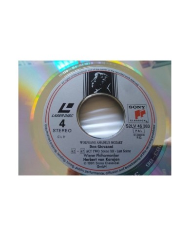 Mozart Don Giovanni Karajan Sony 1991 Ramey Tomowa Sintow - 2 x LASERDISC LD Am Mozart Don Giovanni Karajan Sony 1991 Ramey Tomowa Sintow - 2 x LASERDISC LD Am
