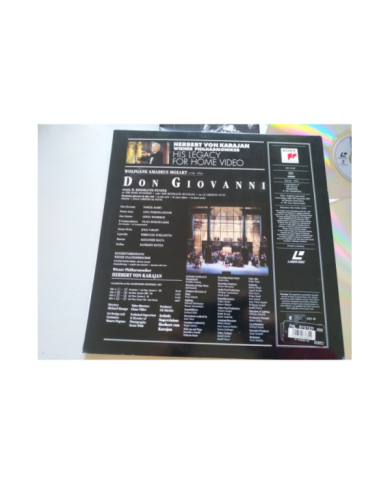 Mozart Don Giovanni Karajan Sony 1991 Ramey Tomowa Sintow - 2 x LASERDISC LD Am Mozart Don Giovanni Karajan Sony 1991 Ramey Tomowa Sintow - 2 x LASERDISC LD Am