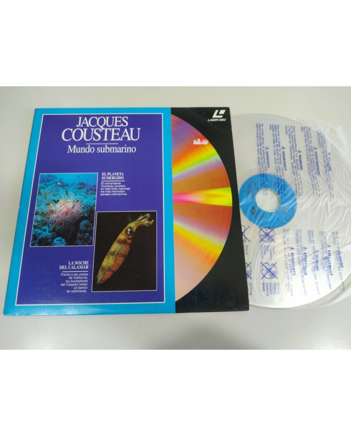 Jacques Cousteau El Planeta Sumergido Noche del Calamar - LASERDISC LD - 2T Jacques Cousteau El Planeta Sumergido Noche del Calamar - LASERDISC LD - 2T