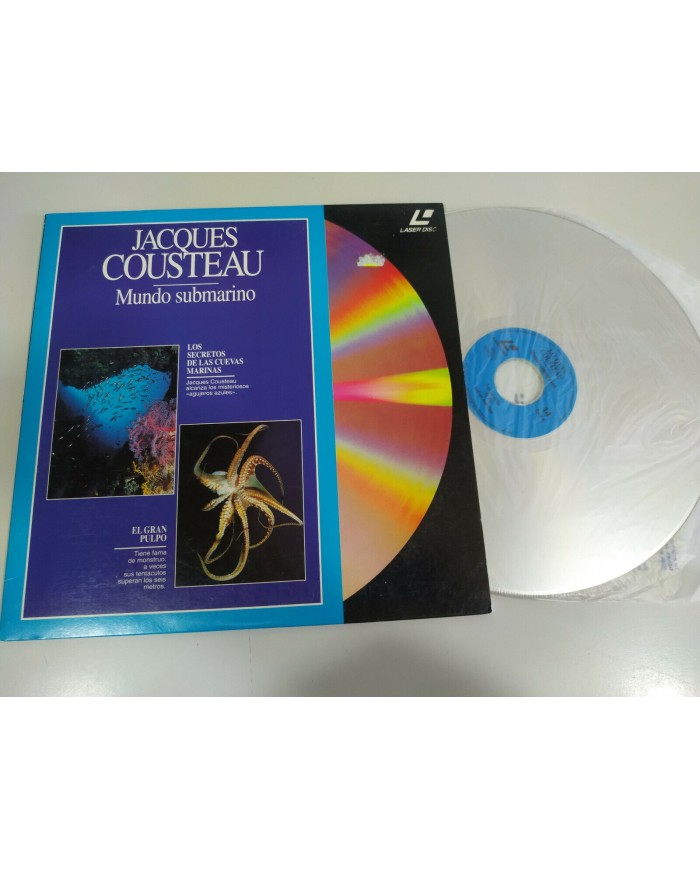 Jacques Cousteau Gran Pulpo Secretos Cuevas Submarinas - LASERDISC LD - 2T Jacques Cousteau Gran Pulpo Secretos Cuevas Submarinas - LASERDISC LD - 2T