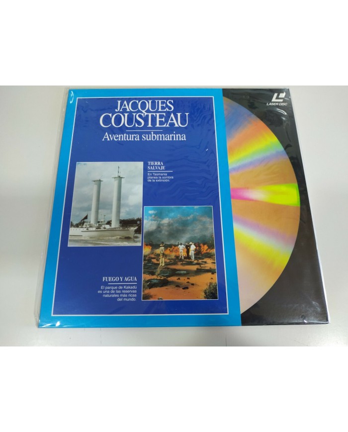 Jacques Cousteau Tierra Salvaje Tasmania Kakadu Tierra Agua - LASERDISC LD - 2T