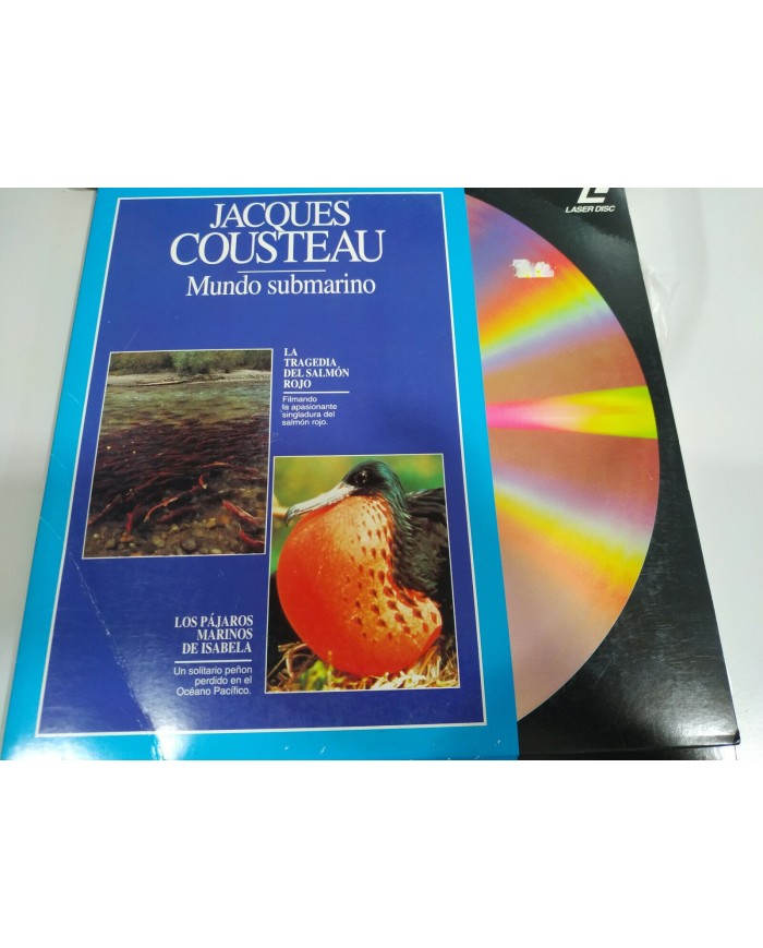 Jacques Cousteau Tragedia Salmon Rojo Pajaros Marinos Isabela LASERDISC LD - 2T Jacques Cousteau Tragedia Salmon Rojo Pajaros Marinos Isabela LASERDISC LD - 2T