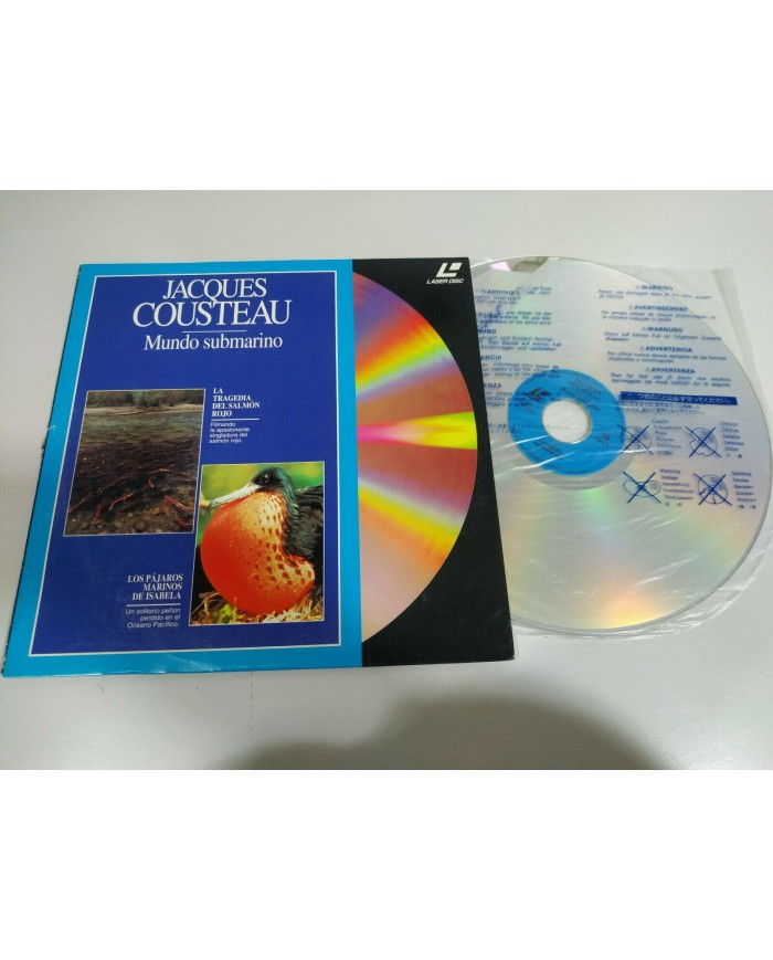 Jacques Cousteau Tragedia Salmon Rojo Pajaros Marinos Isabela LASERDISC LD - 2T Jacques Cousteau Tragedia Salmon Rojo Pajaros Marinos Isabela LASERDISC LD - 2T