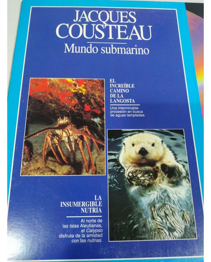 Jacques Cousteau Increible Camino Langosta Insumergible Nutria LASERDISC LD - 2T