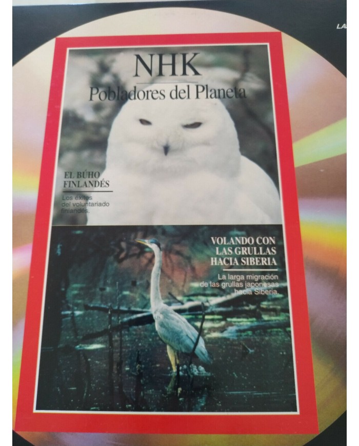 NHK Pobladores del Planeta Buho Finlandes Grulla Rinoceronte - LASERDISC LD - 2T NHK Pobladores del Planeta Buho Finlandes Grulla Rinoceronte - LASERDISC LD - 2T