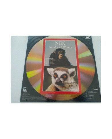 NHK Pobladores del Planeta Dragon Komodo Gaviota Lemures Mono LASERDISC Nuevo 2T NHK Pobladores del Planeta Dragon Komodo Gaviota Lemures Mono LASERDISC Nuevo 2T