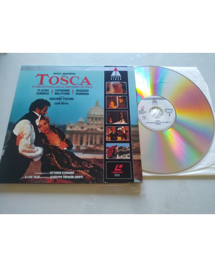 Tosca Puccini Placido Domingo Malfitano Zubin Mehta 1993 - LASERDISC LD - 2T