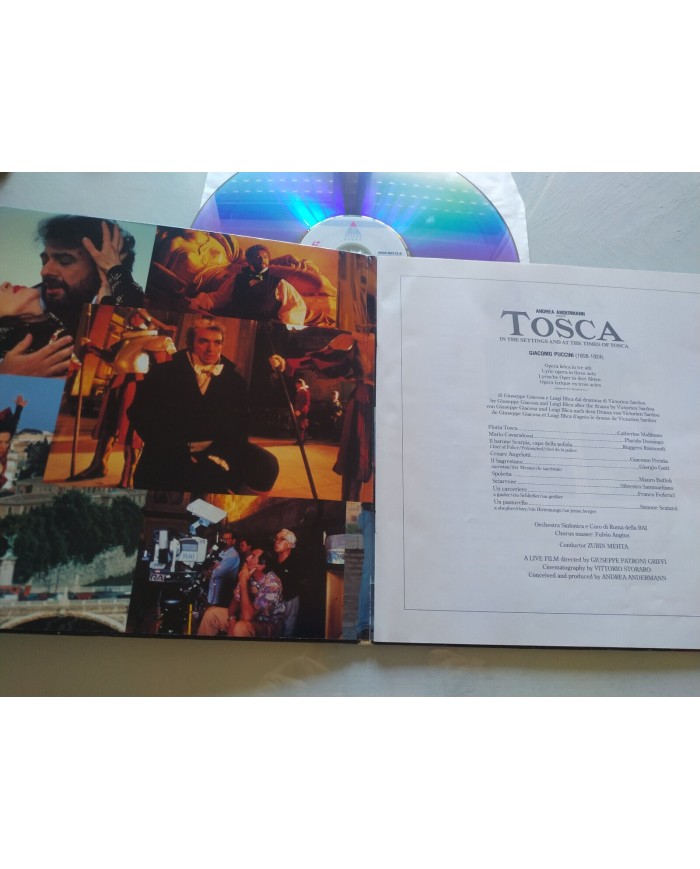 Tosca Puccini Placido Domingo Malfitano Zubin Mehta 1993 - LASERDISC LD - 2T