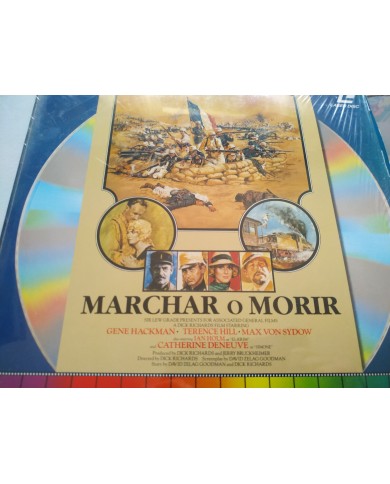 Marchar o Morir Gene Hackman Terence Hill Von Sydow - LASERDISC LD Español Marchar o Morir Gene Hackman Terence Hill Von Sydow - LASERDISC LD Español