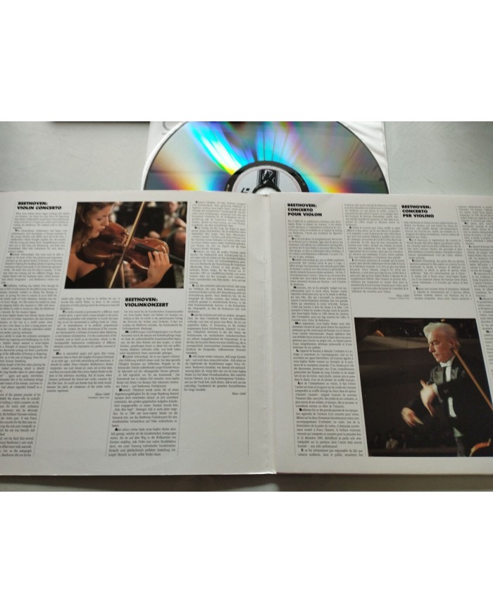 Beethoven Violin Concerto Karajan Sony 1991 - LASERDISC LD - 2T