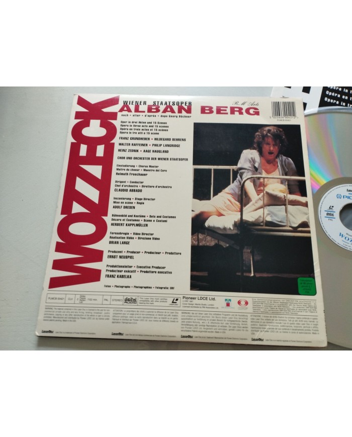 Wozzeck Berg Abbado Dresen Wiener Staatsoper - LASERDISC LD - 2T Wozzeck Berg Abbado Dresen Wiener Staatsoper - LASERDISC LD - 2T