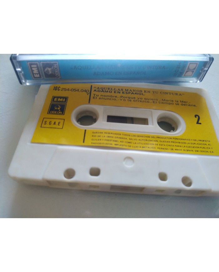 Adamo en Español Aquellas Manos en Tu Cintura EMI 1981 - Cinta Tape Cassette Adamo en Español Aquellas Manos en Tu Cintura EMI 1981 - Cinta Tape Cassette
